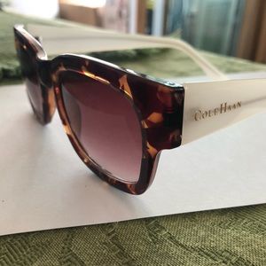 Cole Haan two-tone tortoise and white/ivory sunglasses